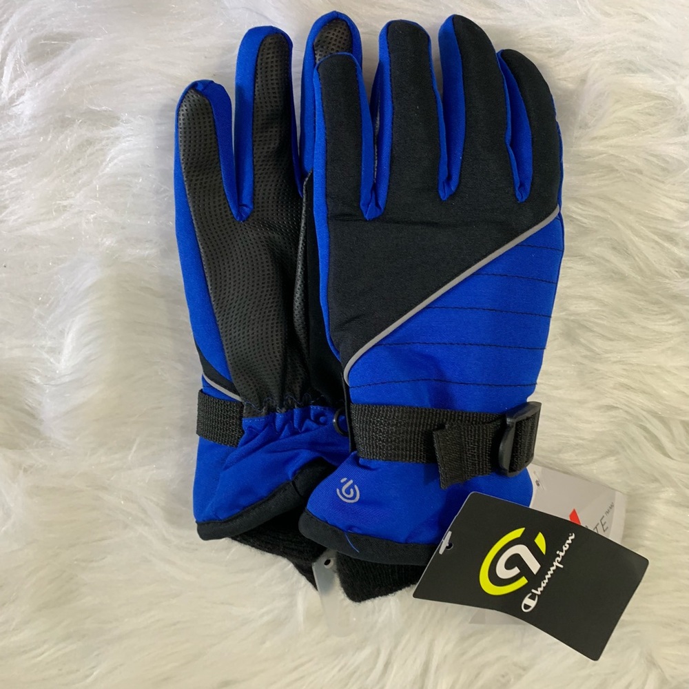 Champion M/L Blue and Black Insulated Gloves